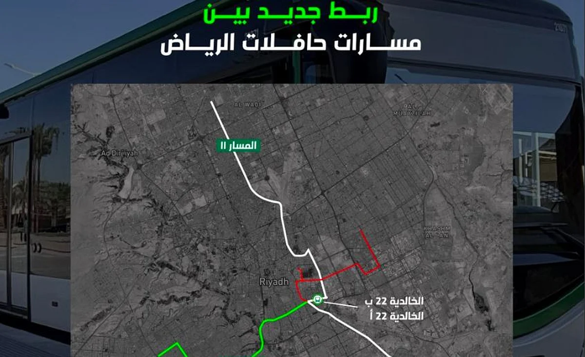 ربط مسار الحافلات